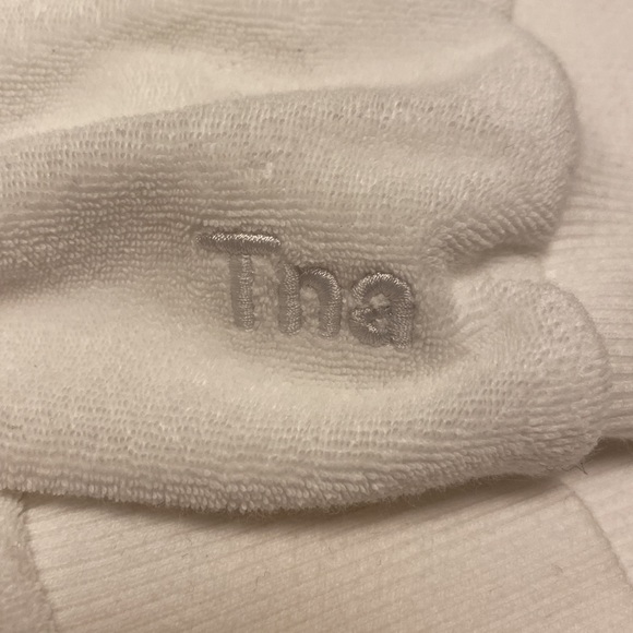 TNA white towel terry perfect crew neck sweater - Picture 3 of 3